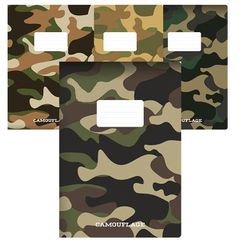 Next τετράδιο καρφίτσα Camouflage 21x29εκ. 40φυλ. - 10 ΤΕΜ