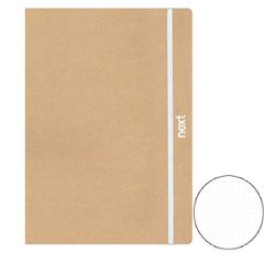 Next eco dots τετράδιο flexi με λάστιχο 17x25εκ. 1θ. 160σελ. - 6 ΤΕΜ