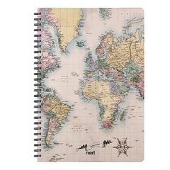 Next trends world map II τετράδιο σπιράλ 3 θέματα 105 φύλλα 21x29εκ. - 3 ΤΕΜ