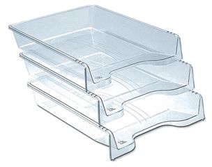 Ark δίσκος εγγράφων διάφανος Α4 Υ26x33.5x6.5εκ. - 6 ΤΕΜ