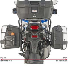 Βάσεις πλαϊνών βαλιτσών PLO1178MK_CRF1100LAFRICA TWIN ADV SPORTS 2019-21 συν κιτ  Honda Givi