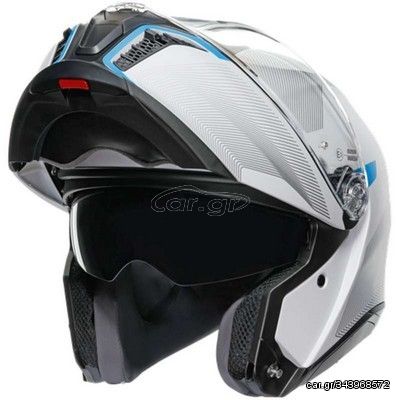 Κράνος Flip-Up AGV Tourmodular ECE 22.06 Multi - Frequency Light Grey/Blue