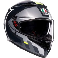 Κράνος AGV New K3 ECE 22.06 MPLK Shade Grey/Yellow Fluo