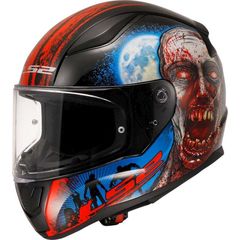 Κράνος LS2 FF353 Rapid II ECE 22.06 Zombie Black-Red