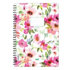 Next trends Flowers τετράδιο σπιράλ 3 θέματα 105 φύλλα 21x29εκ. - 3 ΤΕΜ