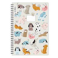 Next trends dogs τετράδιο σπιράλ 3 θέματα 105 φύλλα 21x29εκ. - 3 ΤΕΜ