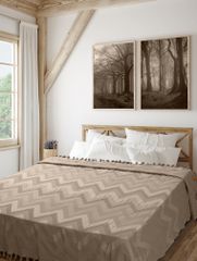 Κουβέρτα Πικέ Ζακάρ GOLWE BEIGE Μπεζ Κουβέρτα Πικέ Ζακάρ: 220 x 240 εκ. MADI