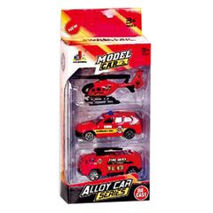 Σετ 3 Οχήματα die Cast Metal Free Wheels 22x9x4,5cm ToyMarkt 913361 71-3341