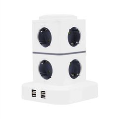 Κάθετο πολύπριζο 8 θέσεων με διακόπτες & 4xUSB - Σούκο - 3m - RC-G8P-4U - 008237