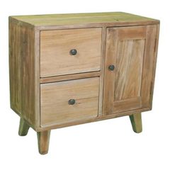 Κομοδίνο Nextdeco Tribeca ανακυκλωμένο ξύλο teak Υ55x30x60εκ.