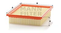 Φίλτρο αέρα MANN-FILTER C271541 Volkswagen Golf III 1900cc TDI Syncro 90ps 1995-1997 (1444N2,1H0129620,1HM129620)