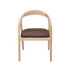 Καρέκλα ξύλινη Nextdeco Jackson καφέ Υ79,5x56x62εκ - 2 ΤΕΜ