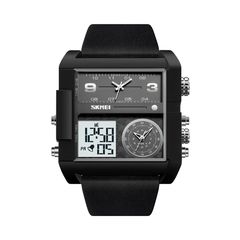 Ψηφιακό/αναλογικό ρολόι χειρός - Skmei - 2020 - Black/White