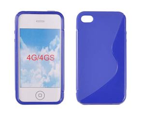 APPLE iPhone 4/4S - ΘΗΚΗ ΣΙΛΙΚΟΝΗΣ S-CASE ΜΠΛΕ