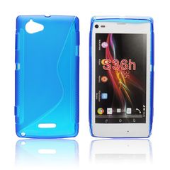 SONY Xperia L - ΘΗΚΗ ΣΙΛΙΚΟΝΗΣ S-CASE ΜΠΛΕ