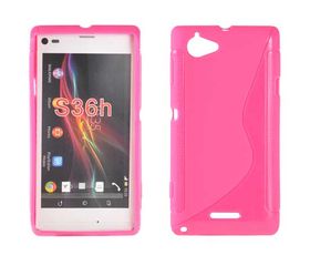 SONY Xperia L - ΘΗΚΗ ΣΙΛΙΚΟΝΗΣ S-CASE ΡΟΖ