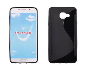 SAMSUNG Galaxy A7 (2016) - ΘΗΚΗ ΣΙΛΙΚΟΝΗΣ S-CASE ΜΑΥΡΗ