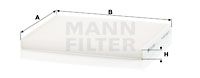 Φίλτρο, αέρας εσωτερικού χώρου MANN-FILTER CU2243 Alfa Romeo Mito 900cc TwinAir 105ps 2013- (55702456,6001073267,647960,647961,647984)