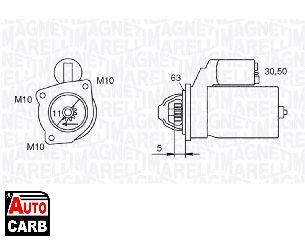 Μίζα MAGNETI MARELLI 063280036010 για VOLVO V50 2003-2012, VOLVO V70 2007-2016