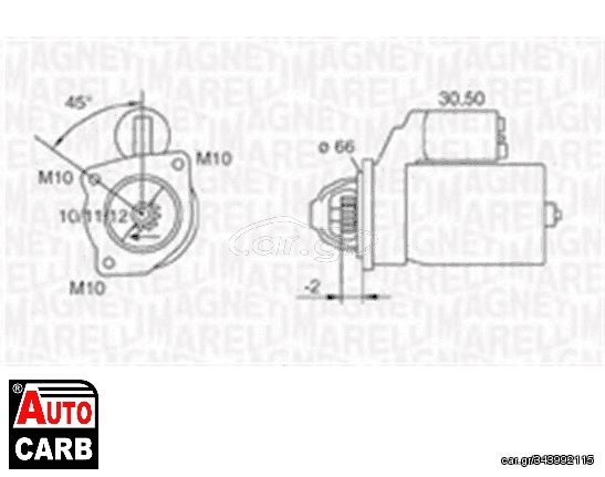 Μίζα MAGNETI MARELLI 063720007010 για CITROEN C5 2001-2005, CITROEN C8 2002-, CITROEN EVASION 1994-2002