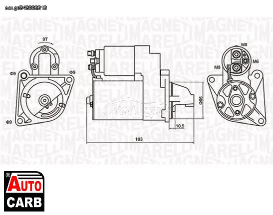 Μίζα MAGNETI MARELLI 063721053010 για ALFA ROMEO 155 1992-1997, ALFA ROMEO 156 1997-2006, ALFA ROMEO 166 1998-2007