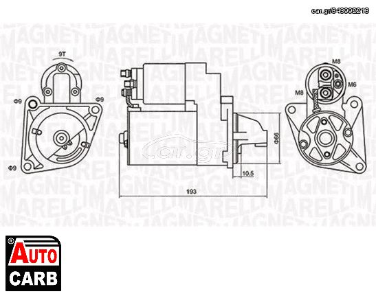 Μίζα MAGNETI MARELLI 063721053010 για ALFA ROMEO GT 2003-2010, ALFA ROMEO GTV 1994-2005, ALFA ROMEO SPIDER 1994-2005