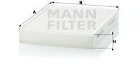 Φίλτρο, αέρας εσωτερικού χώρου MANN-FILTER CU2433 Ford Fiesta Van 1300cc 60ps 2002-2008 (1204459,1585216,2S6H16N619AA)