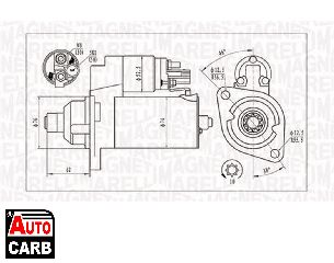 Μίζα MAGNETI MARELLI 063721323010 για AUDI TT 2006-2015, SEAT ALTEA 2004-, SEAT CORDOBA 2002-2009