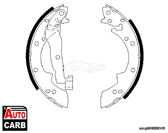 Σετ Σιαγονων Φρενων BOSCH 0986487076 για RENAULT EXPRESS 1995-1999, RENAULT RAPID 1985-2001, RENAULT SAFRANE 1992-1997