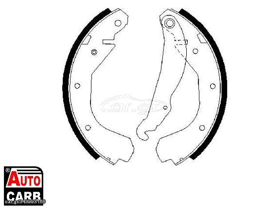 Σετ Σιαγονων Φρενων BOSCH 0986487199 για OPEL KADETT 1979-1993, OPEL VECTRA 1988-1995, VAUXHALL ASTRA 1979-1998