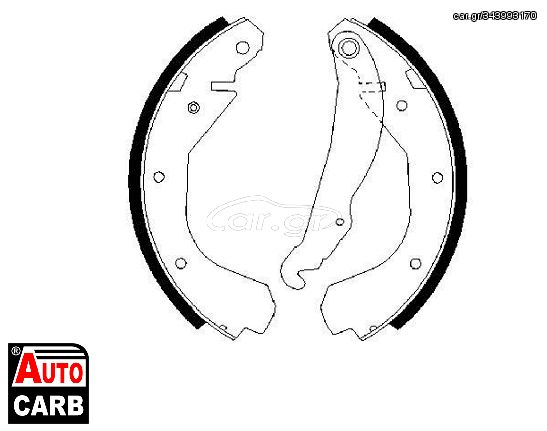 Σετ Σιαγονων Φρενων BOSCH 0986487199 για VAUXHALL ASTRAMAX 1985-1994, VAUXHALL CAVALIER 1981-1995