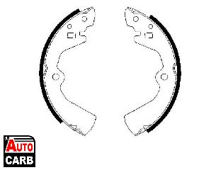 Σετ Σιαγονων Φρενων BOSCH 0986487300 για NISSAN URVAN 1986-1997, NISSAN VANETTE 1986-2013