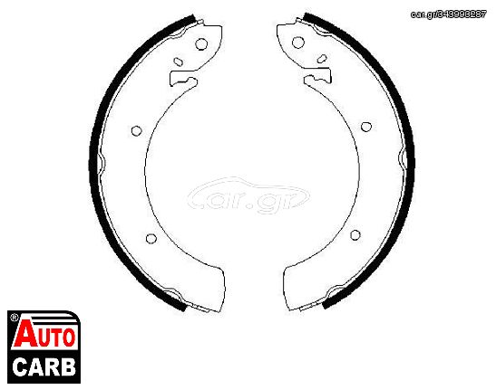 Σετ Σιαγονων Φρενων BOSCH 0986487315 για NISSAN TRADE 1986-1998