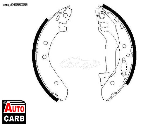 Σετ Σιαγονων Φρενων BOSCH 0986487364 για ROVER 200 1984-2000, ROVER 25 1999-2006, ROVER 400 1990-2000