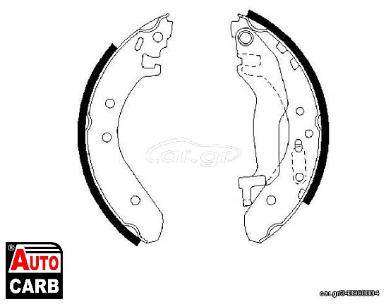 Σετ Σιαγονων Φρενων BOSCH 0986487364 για ROVER 45 2000-2005, ROVER COUPE 1996-1999, ROVER STREETWISE 2003-2005