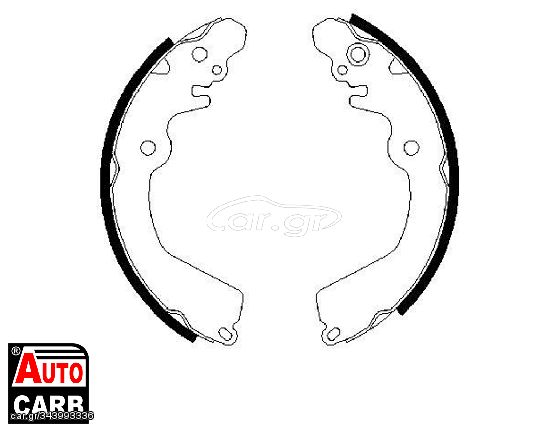 Σετ Σιαγονων Φρενων BOSCH 0986487451 για MITSUBISHI LANCER 1985-2003, MITSUBISHI MIRAGE 1995-2003, MITSUBISHI SPACE 1998-2004