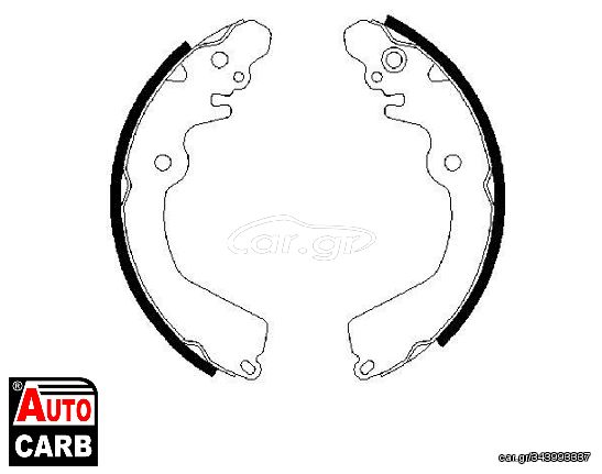 Σετ Σιαγονων Φρενων BOSCH 0986487451 για MITSUBISHI LANCER 1985-2003, MITSUBISHI MIRAGE 1995-2003, MITSUBISHI SPACE 1998-2004