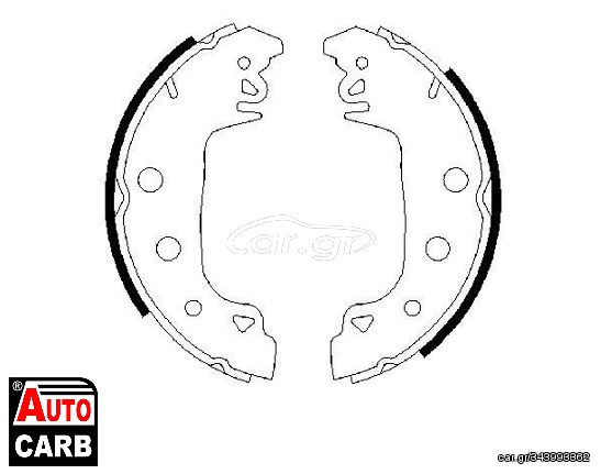 Σετ Σιαγονων Φρενων BOSCH 0986487546 για RENAULT 20 1975-1983, RENAULT 25 1984-1993, RENAULT 30 1975-1986