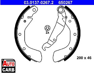 Σετ Σιαγονων Φρενων ATE 03013702672 για DAEWOO NEXIA 1995-2008, DAEWOO NUBIRA 1997-2003, DAEWOO RACER 1986-1997