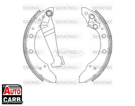 Σετ Σιαγονων Φρενων WOKING Z404601 για VW PASSAT 1973-1997, VW POLO 1994-2014, VW SANTANA 1981-1985