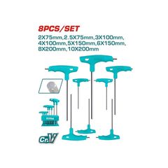 THHW80816 Σετ Ταφ Άλλεν 2-10mm 8 Τεμάχια - ΑΛΛΕΝ - TORX - TOTAL (#THHW80816)