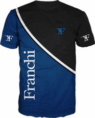 TSHIRT logo franchi blue BLACK