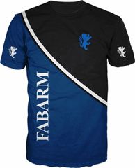 TSHIRT logo fabarm blue BLACK