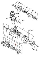 XT-250,XT-350,TT-350,SRX-250 YAMAHA ΓΡΑΝΑΖΙ ΚΑΔΕΝΑΣ ΕΚΚΕΝΤΡΟΦΟΡΟΥ-thumb-1