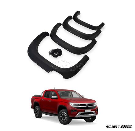 Φρύδια τροχών Volkswagen Amarok 2023+ με διακοσμητικά βιδάκια χωρίς υποδοχή για αισθητήρες