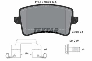 Σετ τακακιών φρένων, δίσκος φρένου AUDI A4 ALLROAD B8, A4 B8, A5, Q5 1.8-3.2 06.07-05.17