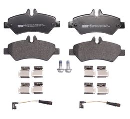 Σετ τακακιών φρένων, δίσκος φρένου  MERCEDES SPRINTER 3,5-T (B906), SPRINTER 3-T (B906), SPRINTER 4,6-T (B906), SPRINTER 5-T (B906); VW CRAFTER 30-35 1.8-3.5 04.06-12.18