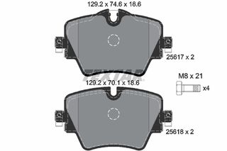 Σετ τακακιών φρένων, δίσκος φρένου  BMW 1 (F40), 2 (F45), 2 (G42, G87), 2 GRAN COUPE (F44), 2 GRAN TOURER (F46), 2 GRAN TOURER VAN (F46), 3 (G20, G80, G28) 1.5-3.0DH 11.13-