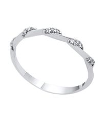 Δαχτυλίδι σε λευκό χρυσό Κ14 με φυσικά διαμάντια 19118