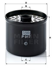Φίλτρο καυσίμου MANN-FILTER P917X Citroen Jumper Van 2500cc TD 103ps 1994-2002 (0000800022,0001231108,0002656621,0003229990,0005006136)